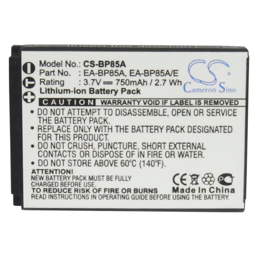 Batterij voor camera Samsung CS-BP85A