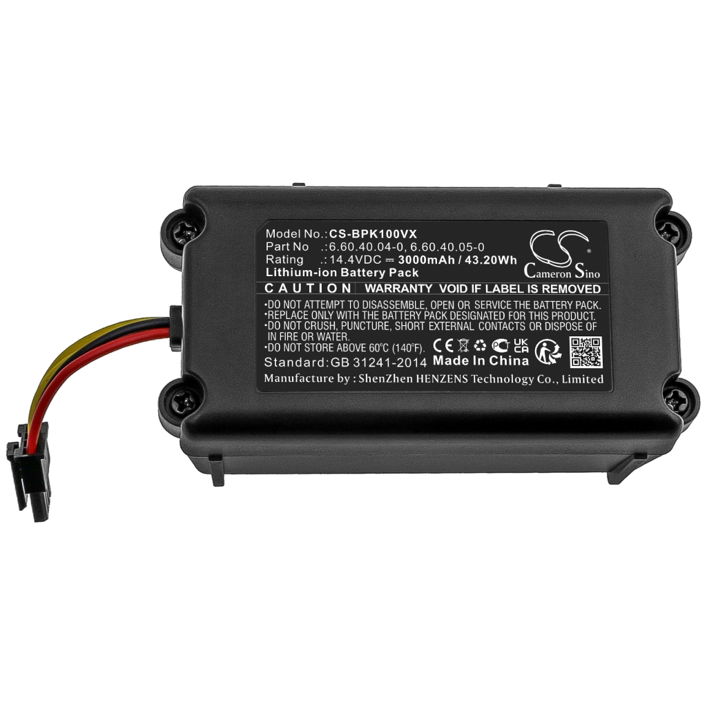 Batterijen voor stofzuigers Blaupunkt BPK-VCBB1XS