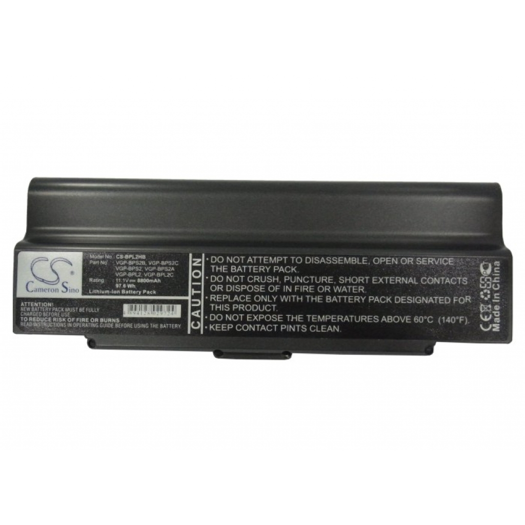 Notebook batterij Sony VAIO VGN-FS640QW