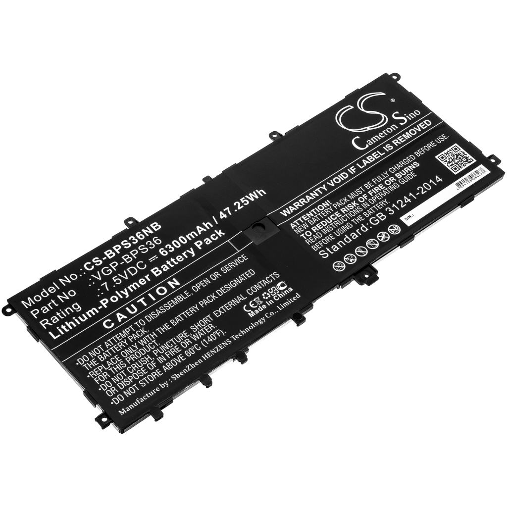 Notebook batterij Sony CS-BPS36NB