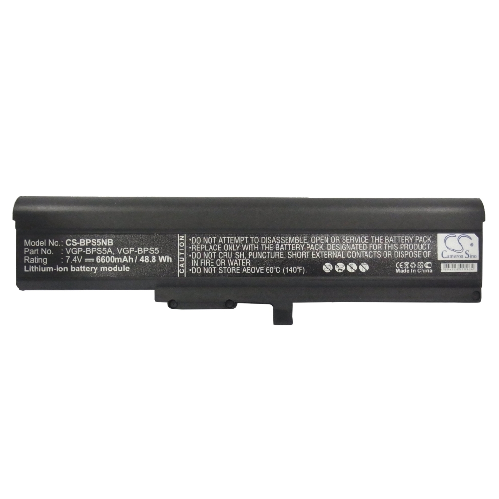 Notebook batterij Sony VAIO VGN-TX90S