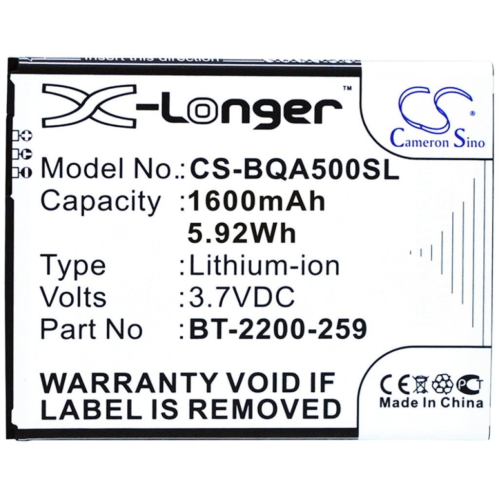 Batterij voor mobiele telefoon Bq CS-BQA500SL