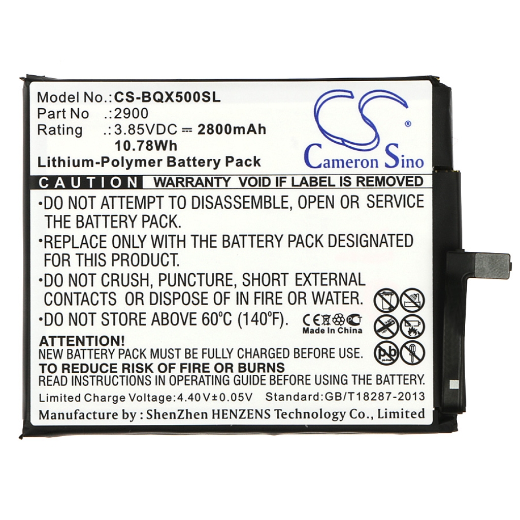 Batterij voor mobiele telefoon Bq CS-BQX500SL