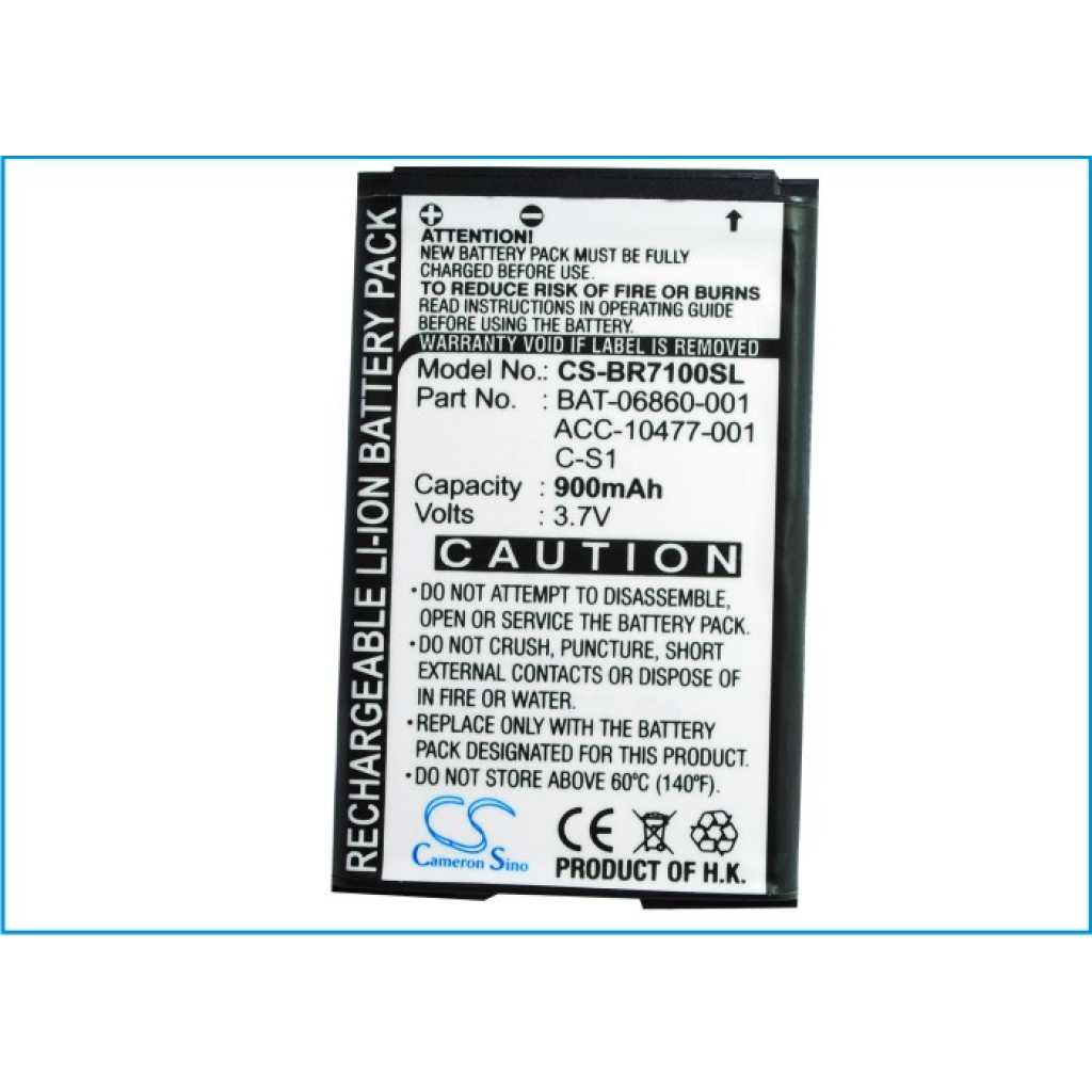 Batterij voor mobiele telefoon Blackberry CS-BR7100SL