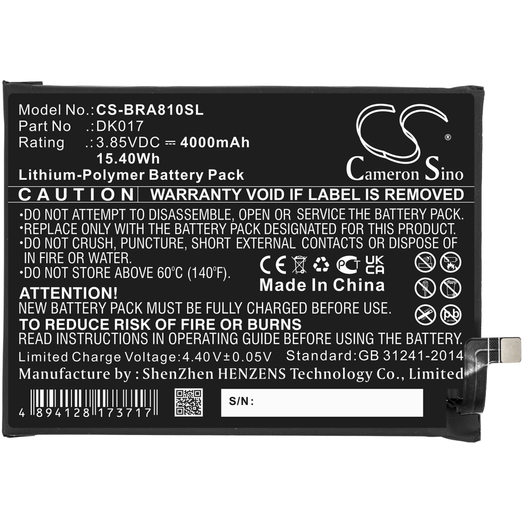 Batterij voor mobiele telefoon Blackview CS-BRA810SL