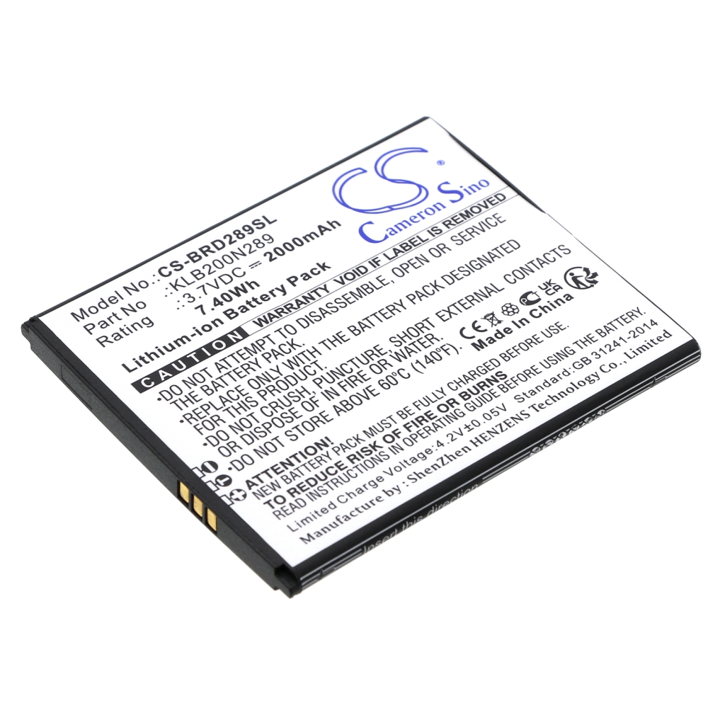 Batterij voor mobiele telefoon Brondi CS-BRD289SL