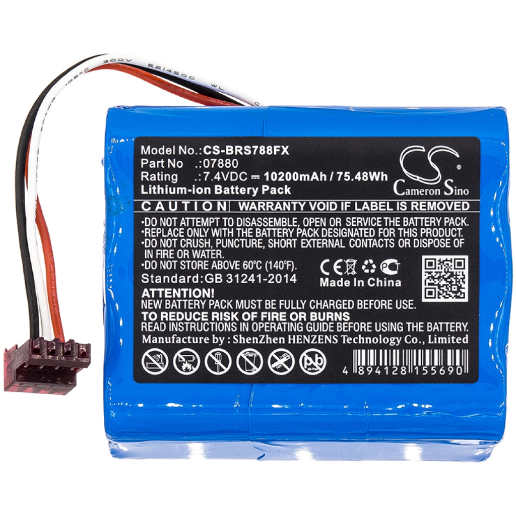 Batterij voor zaklamp Bright star CS-BRS788FX