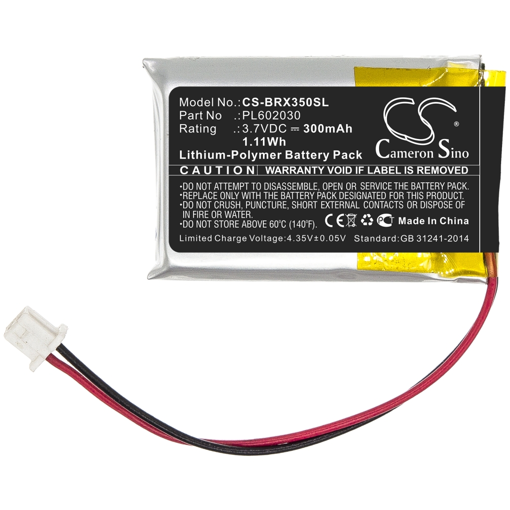 Batterijen Batterij voor draadloze headset CS-BRX350SL