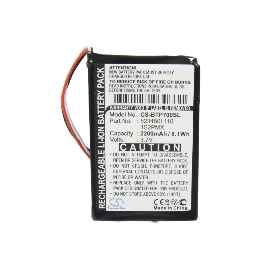 Batterijen GPS, Navigator Batterij CS-BTP700SL