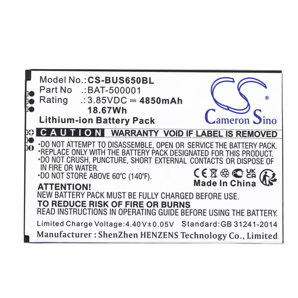 Batterij barcode, scanner Bluebird CS-BUS650BL