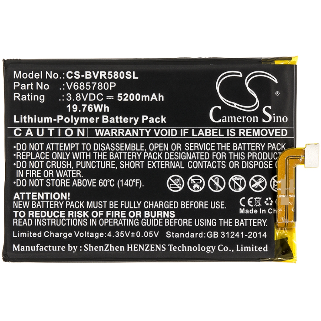 Batterij voor mobiele telefoon Blackview CS-BVR580SL