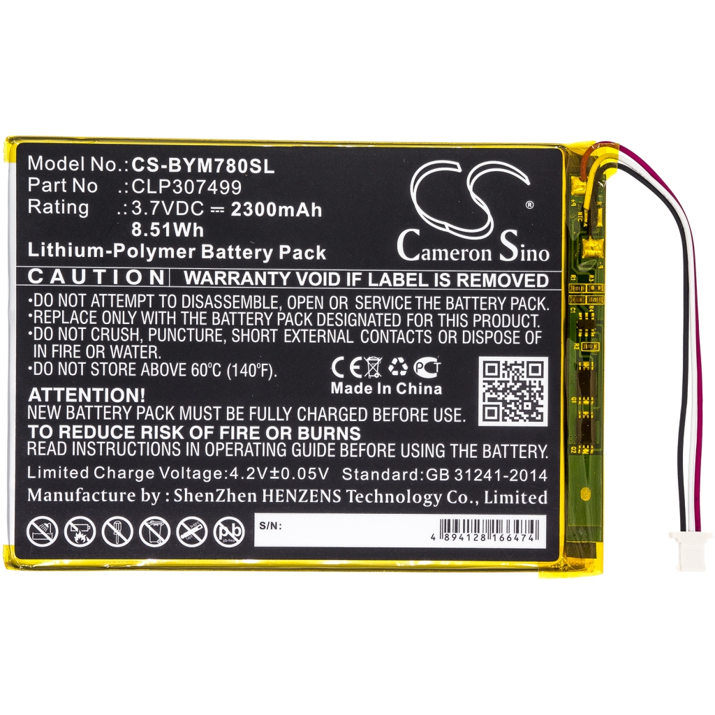 Batterijen Vervangt CLP307499