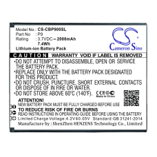 Compatibele batterijvervanging voor Cubot P9