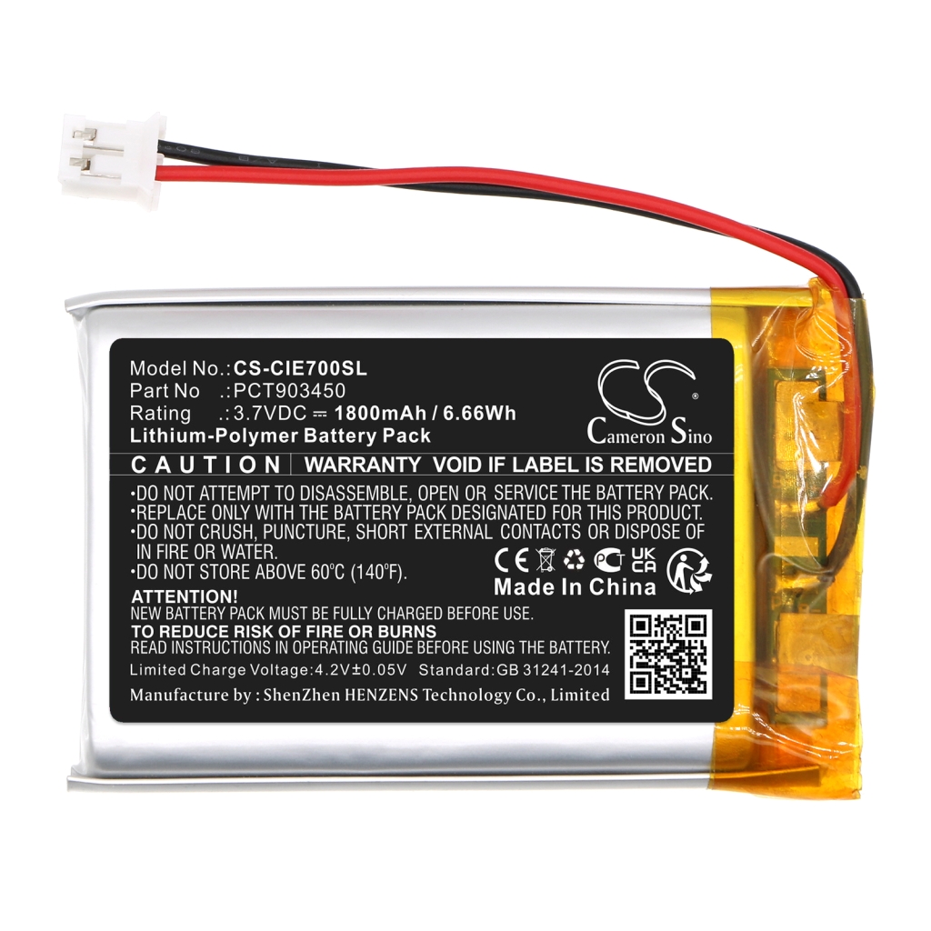 Batterijen Batterij voor draadloze headset CS-CIE700SL