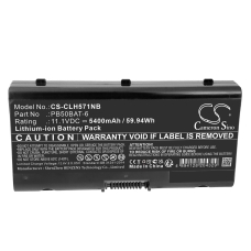 Compatibele batterijvervanging voor Cjscope PB50BAT-6,PB50BAT-6-62