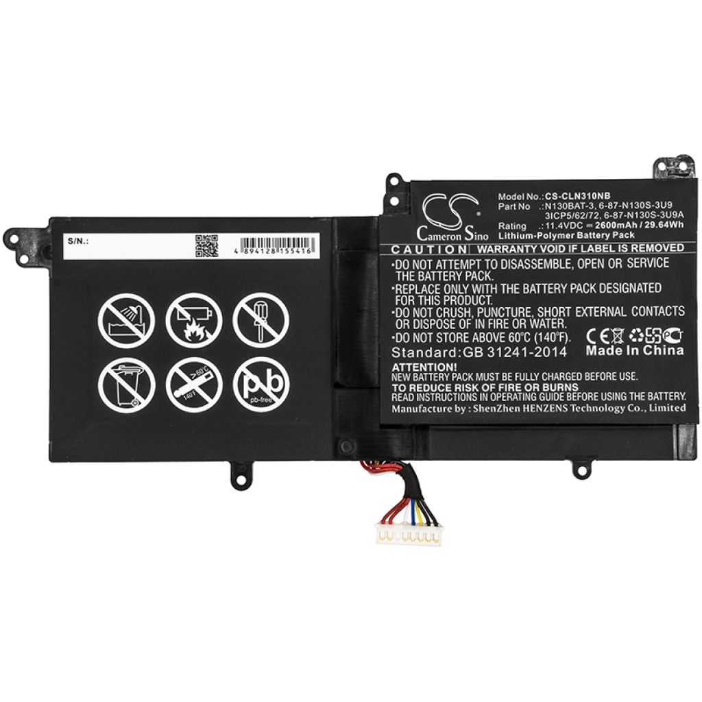 Notebook batterij Tuxedo CS-CLN310NB