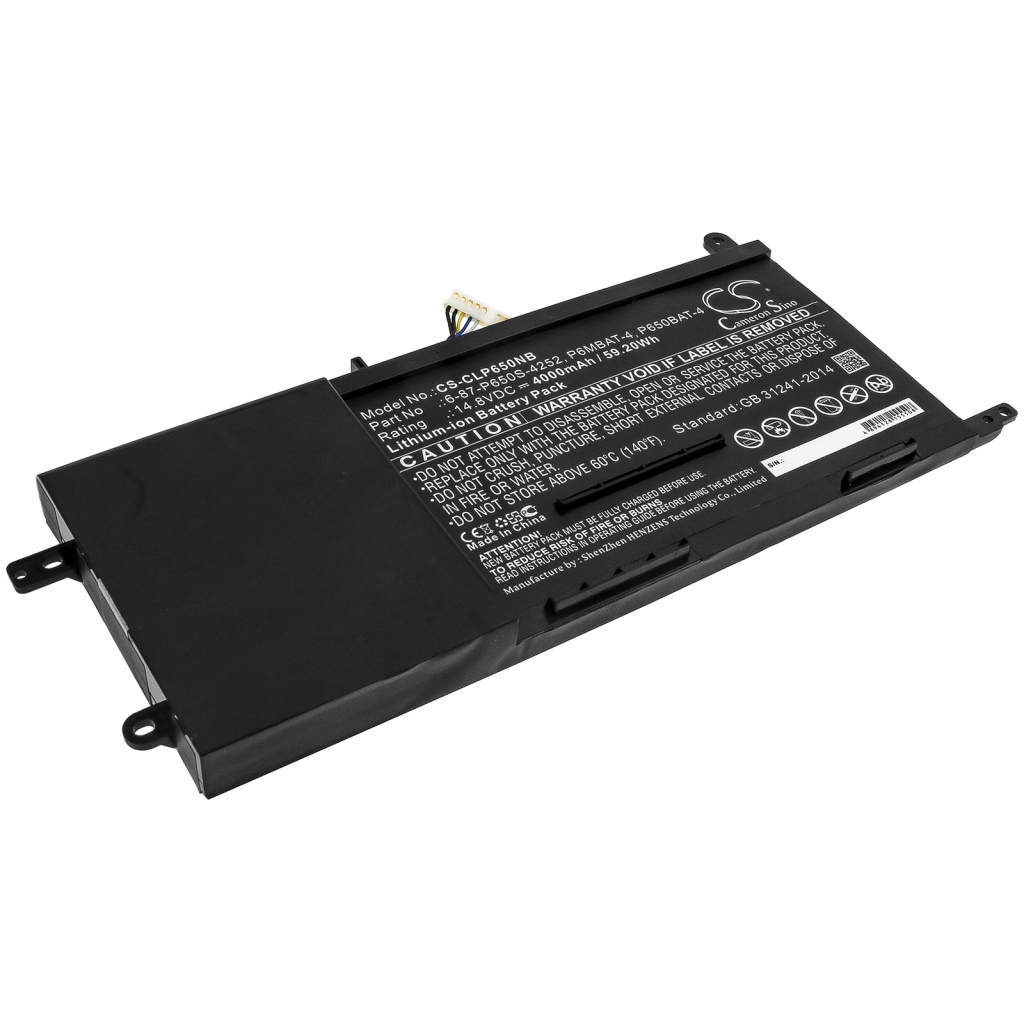 Notebook batterij Sager NP8678 (CS-CLP650NB)