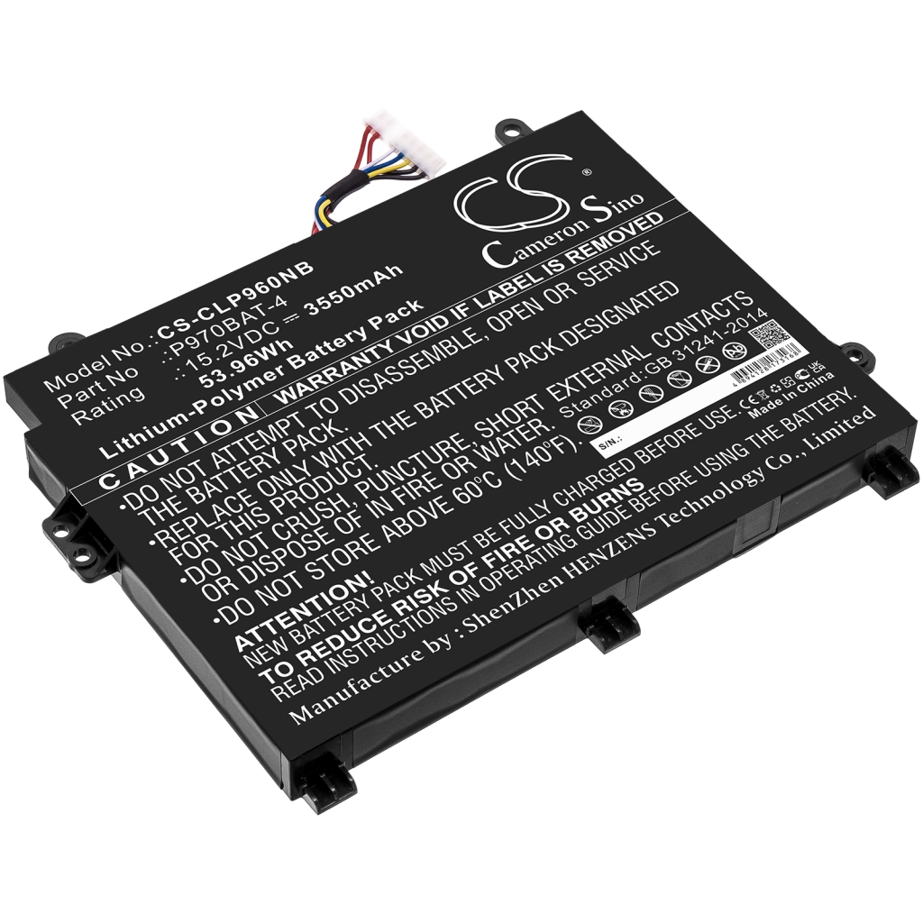 Notebook batterij Sager CS-CLP960NB