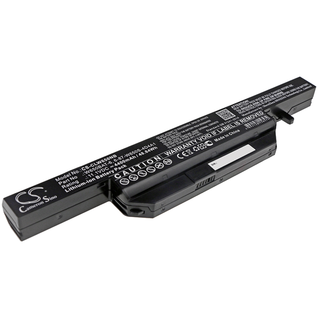Notebook batterij Sager NP6659 (CS-CLW650NB)