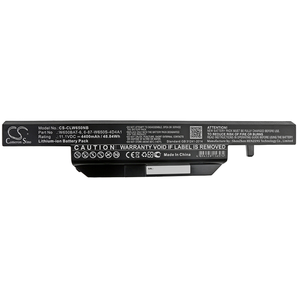 Notebook batterij Gigabyte CS-CLW650NB