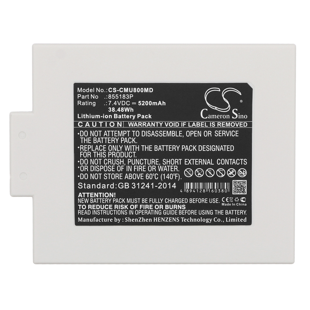 Compatibele batterijvervanging voor Contec 855183P