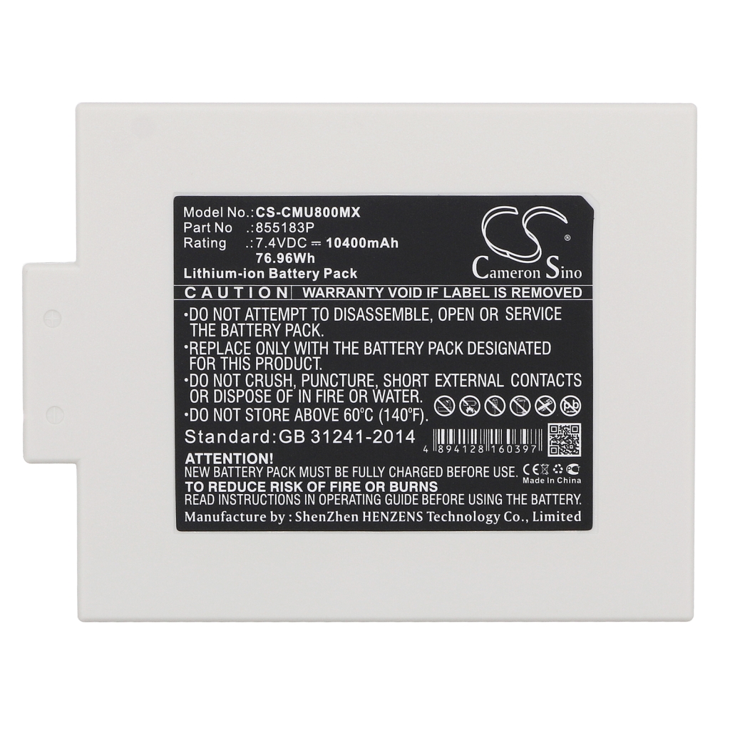 Compatibele batterijvervanging voor Contec 855183P