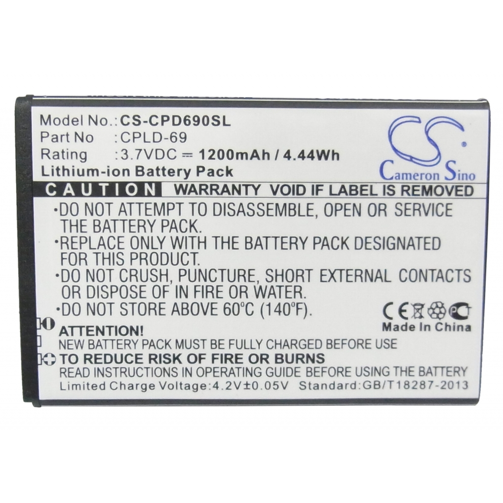 Batterij voor mobiele telefoon USCellular CS-CPD690SL