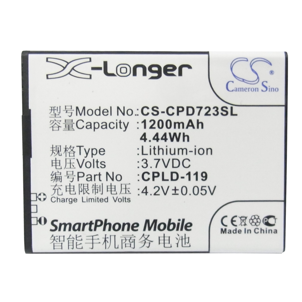 Batterij voor mobiele telefoon Coolpad CS-CPD723SL