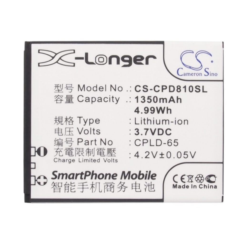 Batterij voor mobiele telefoon Coolpad CS-CPD810SL