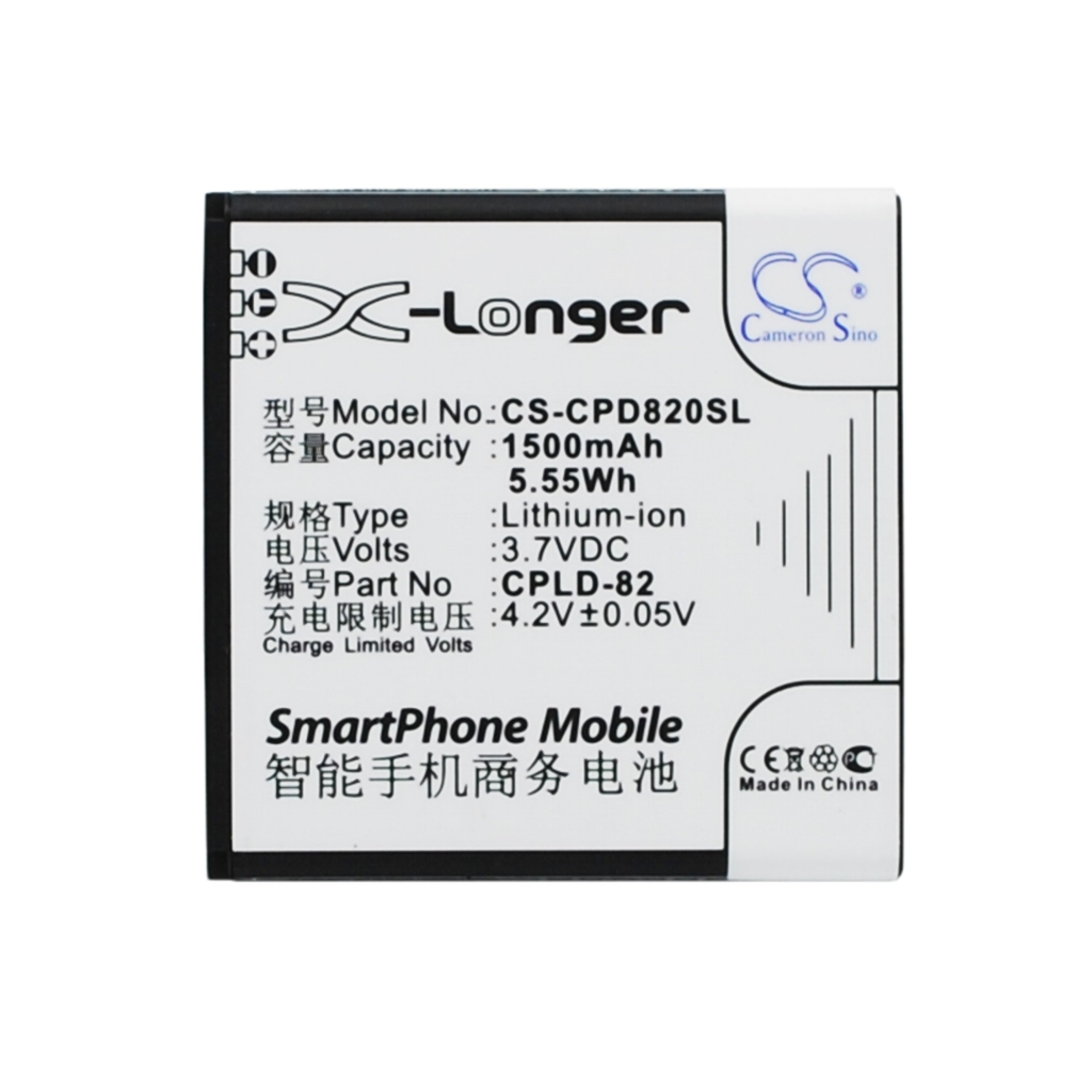 Batterij voor mobiele telefoon Coolpad CS-CPD820SL