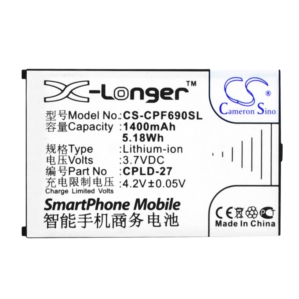 Batterij voor mobiele telefoon Coolpad CS-CPF690SL