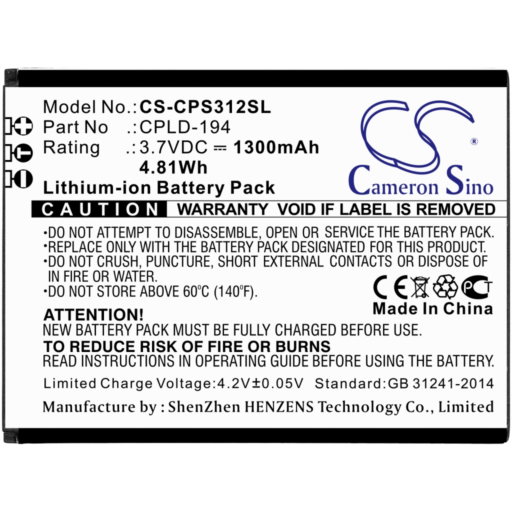 Batterij voor mobiele telefoon Coolpad CS-CPS312SL