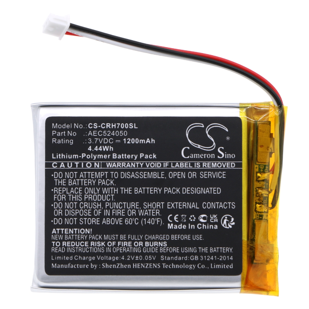 Batterijen Batterij voor draadloze headset CS-CRH700SL