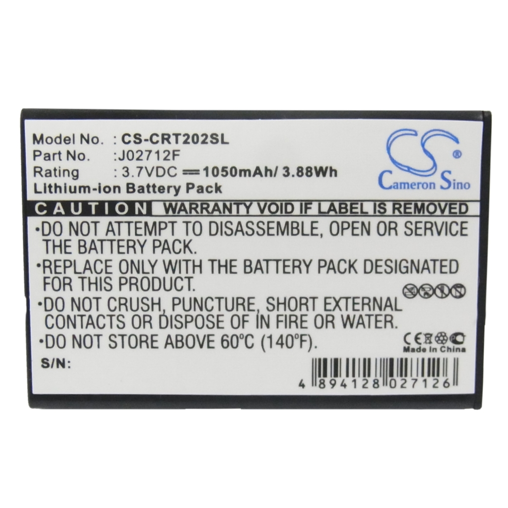 Batterij voor MP3, MP4, PMP Creative CS-CRT202SL