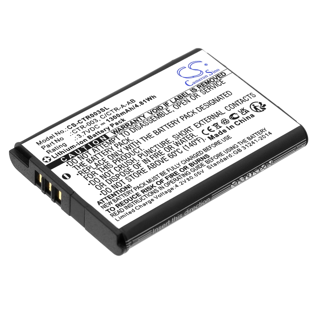 Batterij voor game, PSP, NDS Nintendo CS-CTR003SL