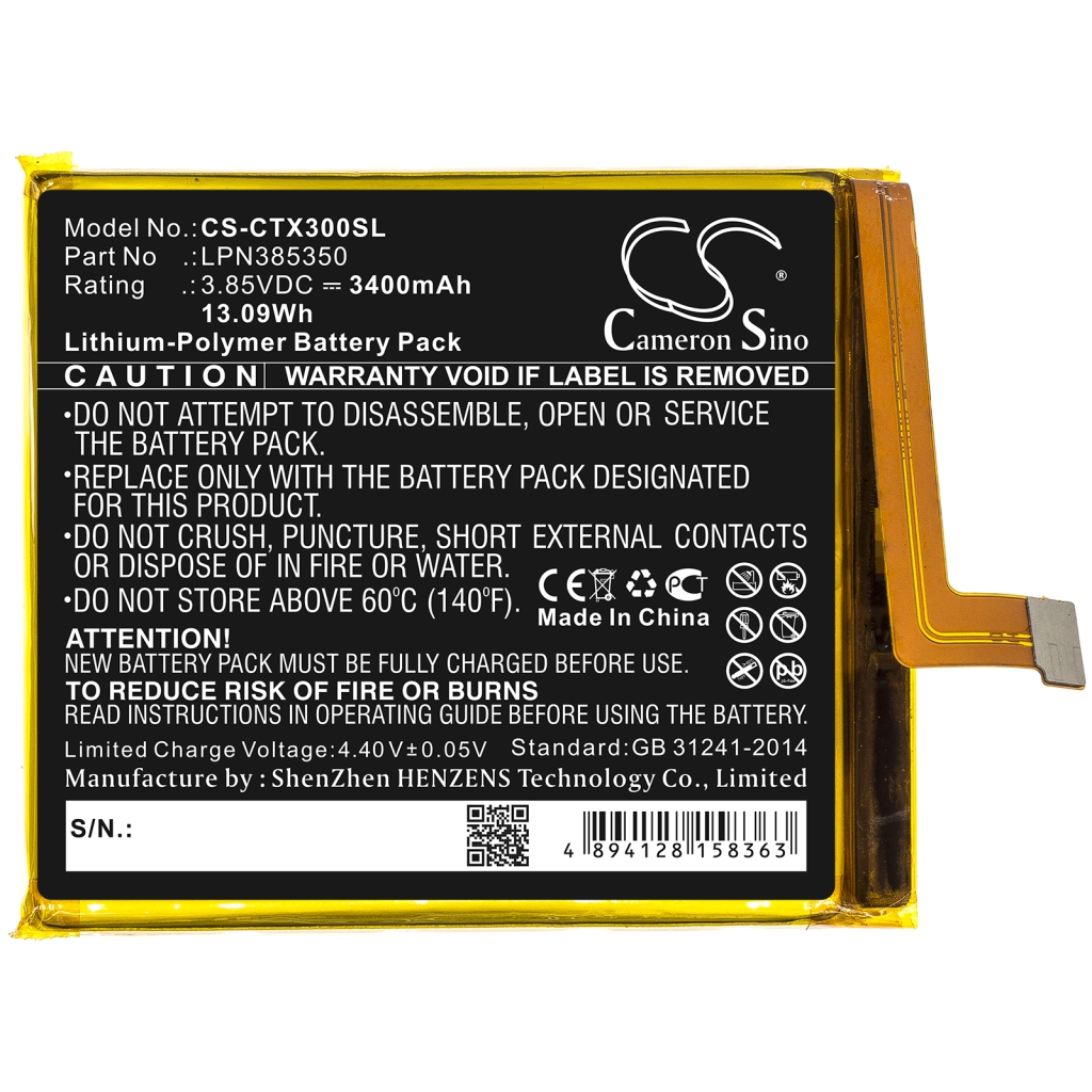 Batterijen Vervangt LPN385350