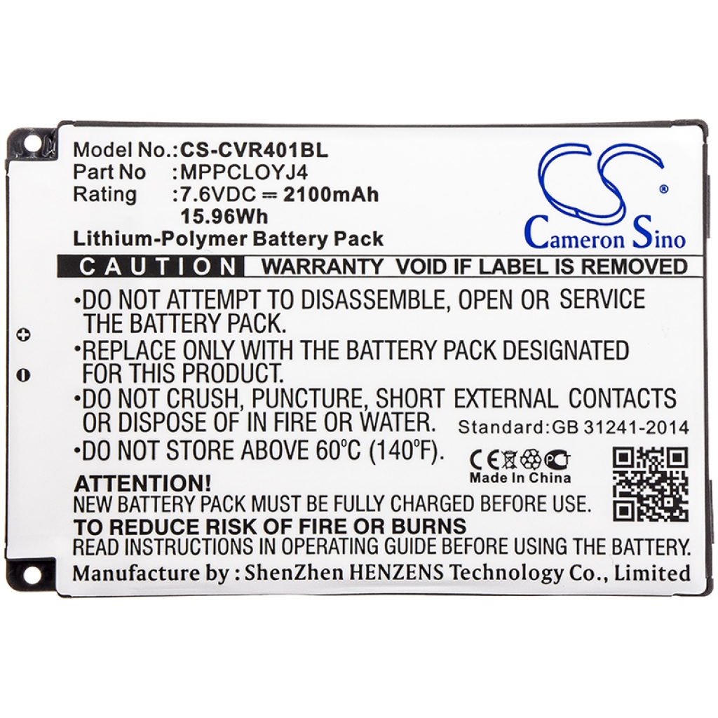 Batterijen Vervangt CA355772HV