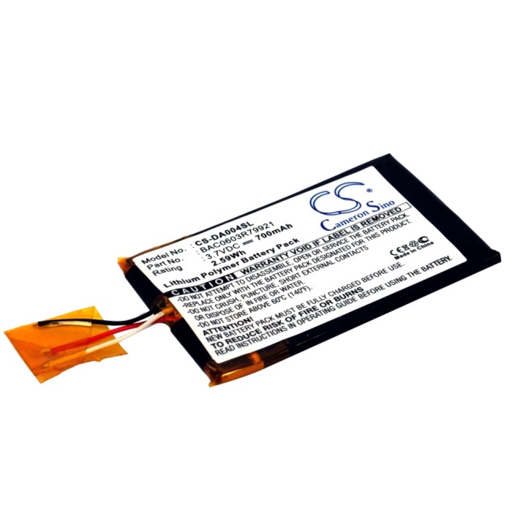 Batterij voor MP3, MP4, PMP Creative CS-DA004SL