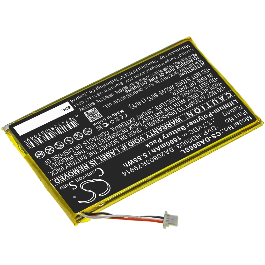 Batterijen Vervangt BA20603R79914