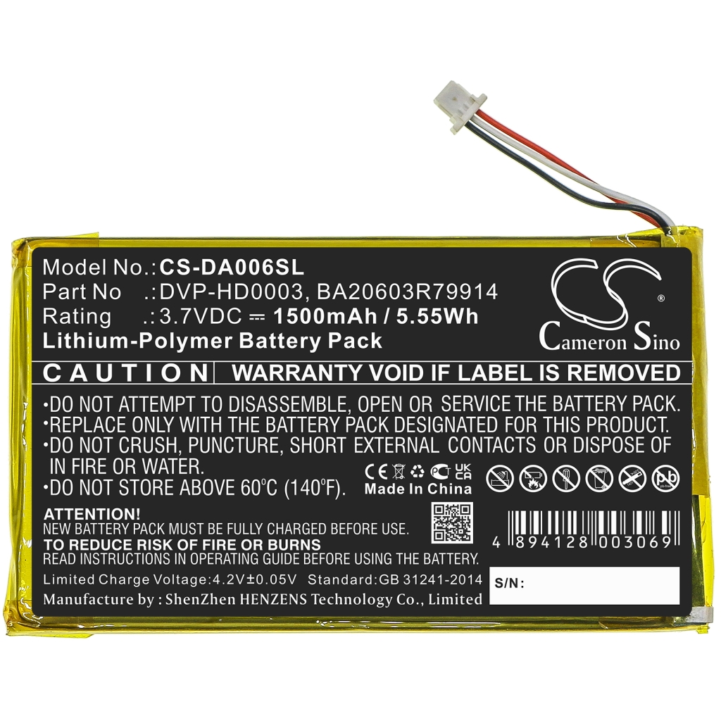 Batterijen Vervangt BA20603R79914