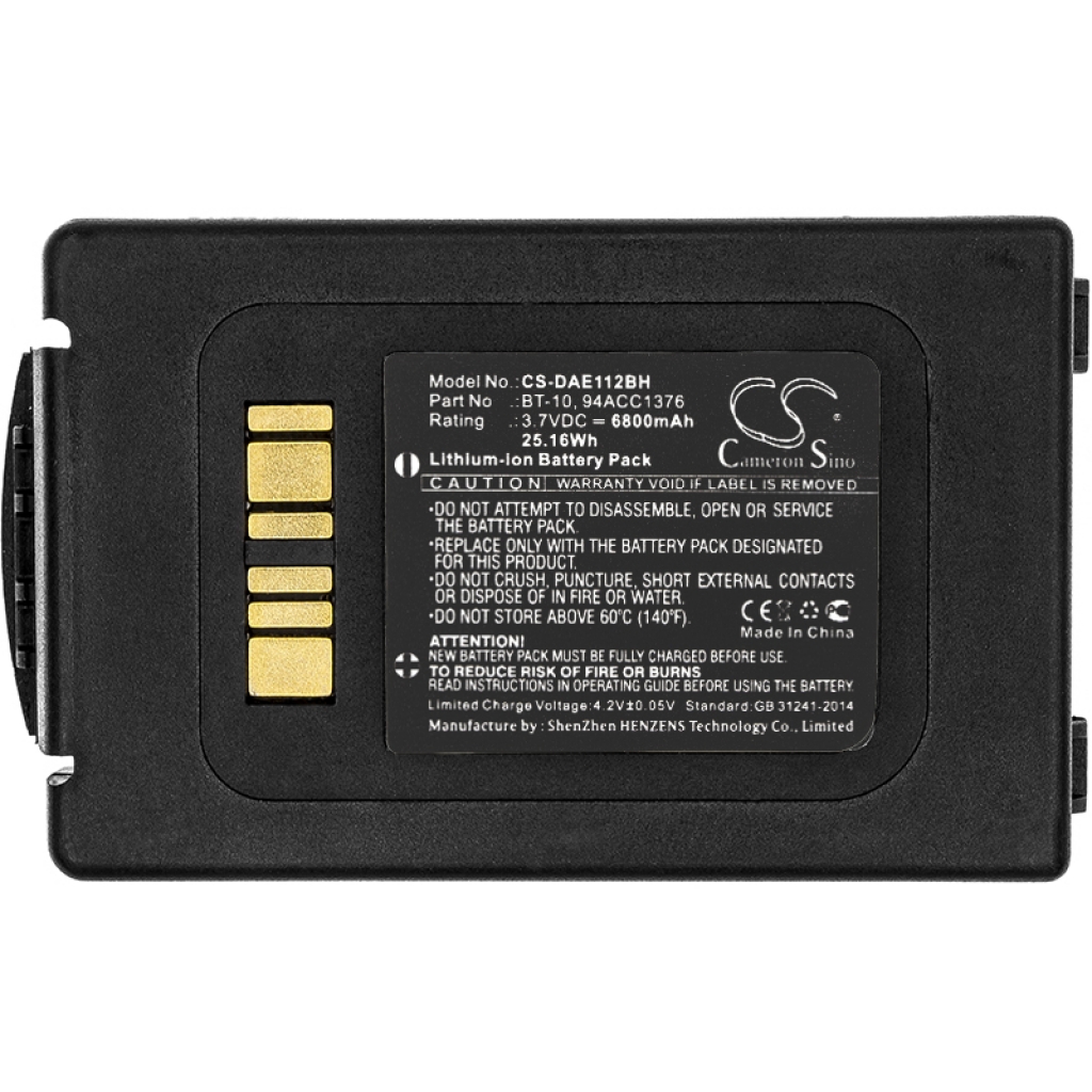 Batterij barcode, scanner Datalogic CS-DAE112BH