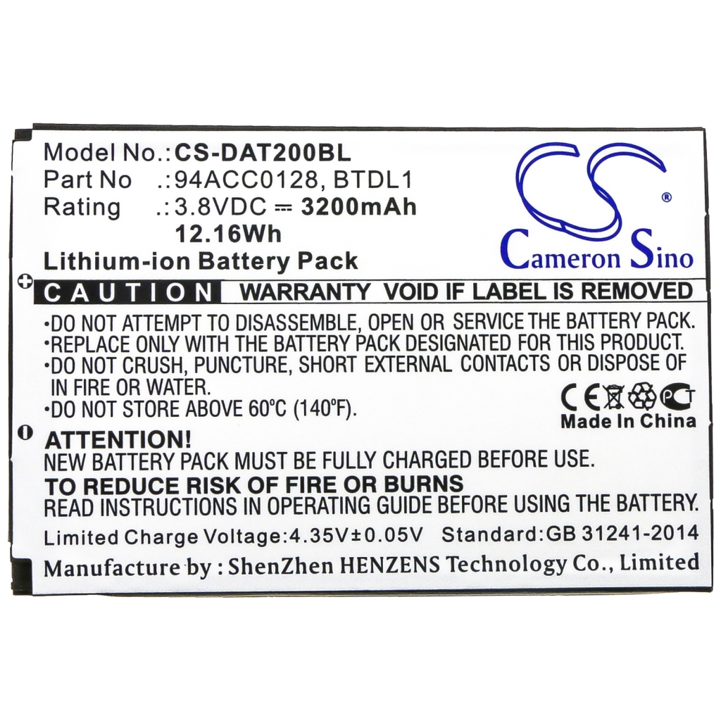 Batterijen Vervangt 94ACC0129