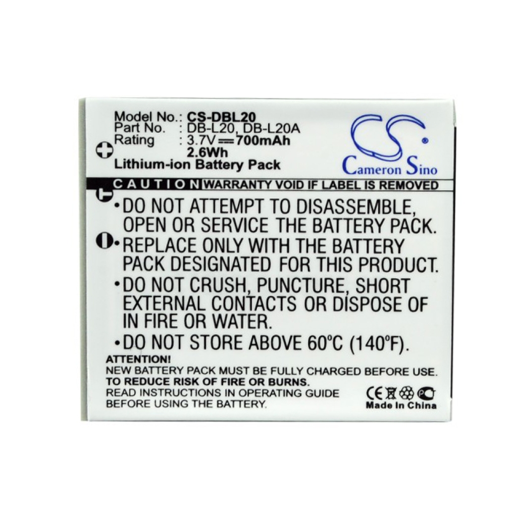 Batterij voor camera Sanyo Xacti DMX-CG65