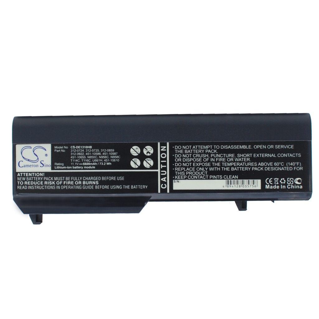 Notebook batterij DELL CS-DE1310HB