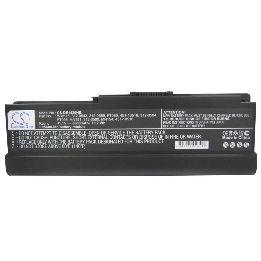 Notebook batterij DELL CS-DE1420HB