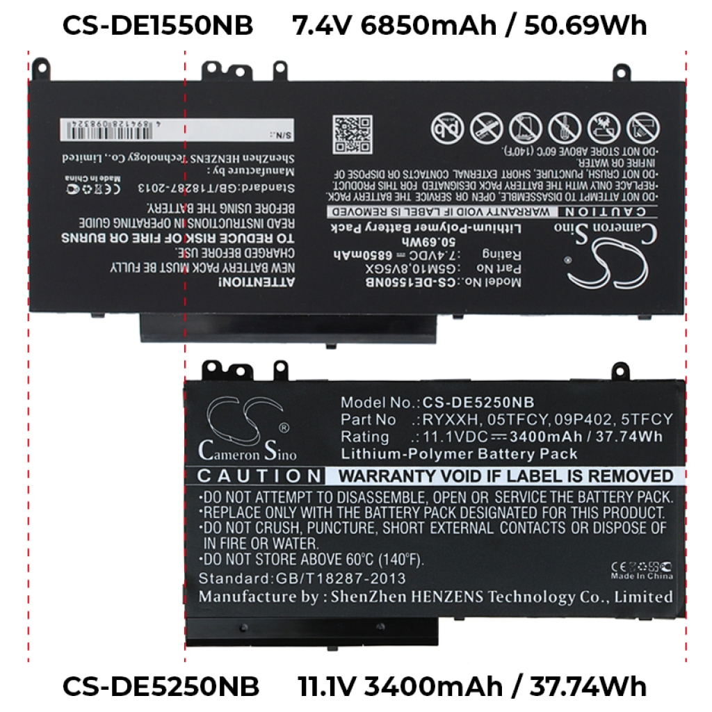 Batterijen Vervangt P48F