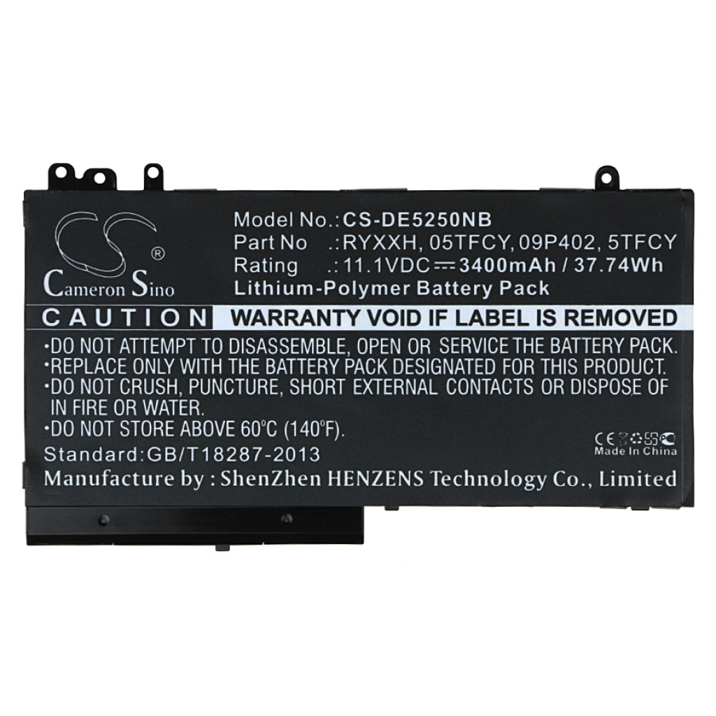 Notebook batterij DELL CS-DE5250NB