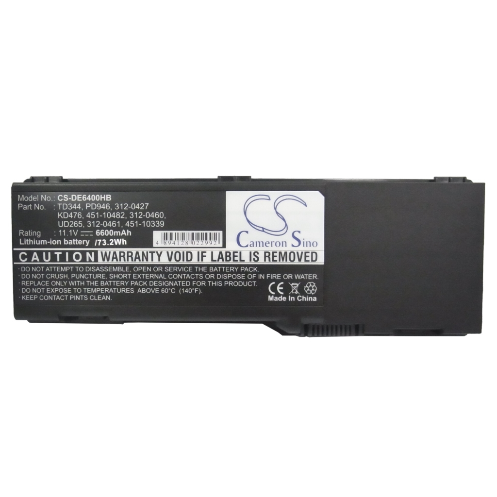 Notebook batterij DELL CS-DE6400HB