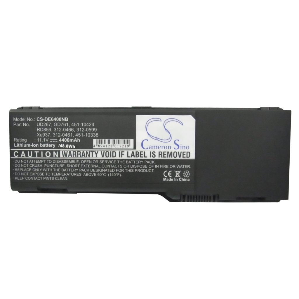 Notebook batterij DELL CS-DE6400NB