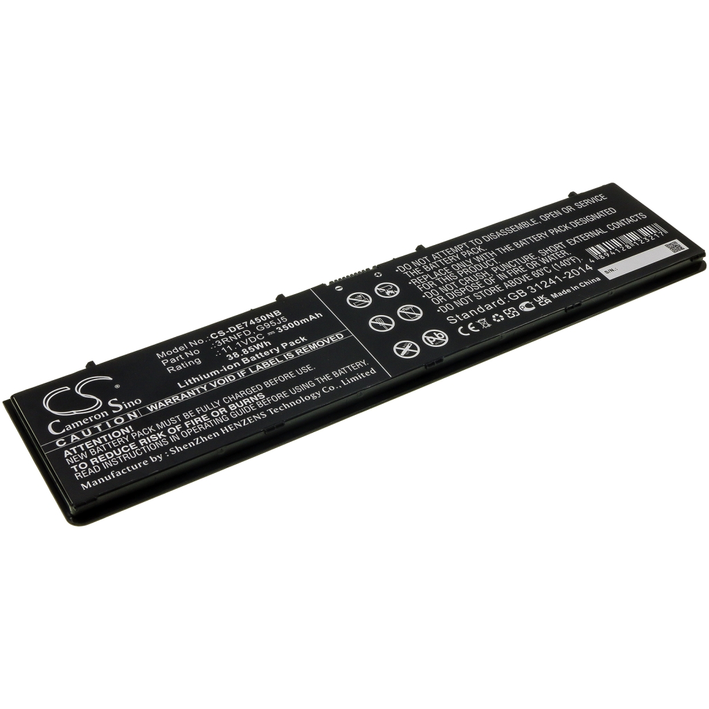 Notebook batterij DELL CS-DE7450NB